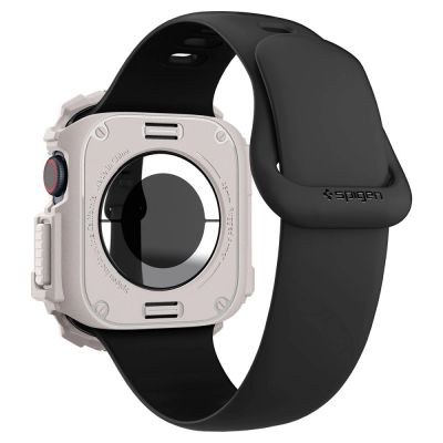 5. Pasek Spigen Rugged Armor na Apple Watch 10 46mm - beżowy