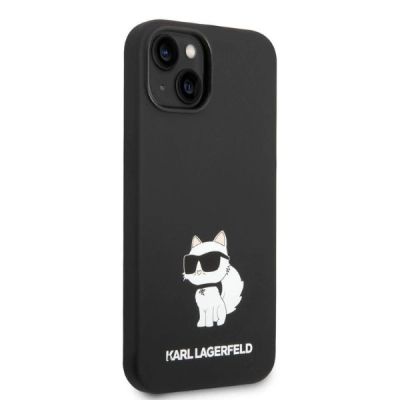 4. Etui Karl Lagerfeld Silicone Choupette na iPhone 14 Plus - czarne