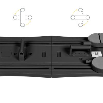 9. REBEL ACTIVE DOMOWY ZESTAW DO PILATES, WIELOFUNKCYJNY PRZYRZĄD DO ĆWICZEŃ FITNESS 9 W 1, KOLOR CZARNY RBA-3069-BK