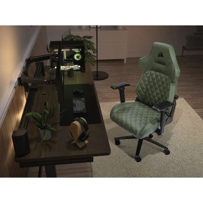 8. Corsair TC500 LUXE Fotel dla gracza Tapicerowane siedzisko Zielony