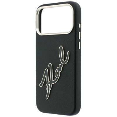 6. Etui Karl Lagerfeld Smooth Big Resin Signature Logo na iPhone 18 Pro Max / 17 Pro Max - czarne