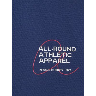 6. T-shirt oversize z nadrukiem damski 4F 4FWSS25TTSHF1971-30S