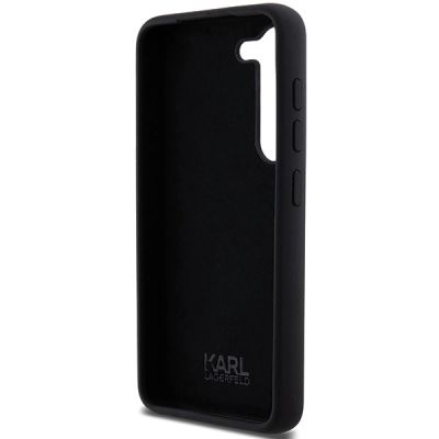 7. Etui Karl Lagerfeld Silicone Ikonik Metal Pin na Samsung Galaxy S23+ - czarne