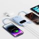 5. Powerbank Baseus EnerFill FC31 20000mAh 45W z wyświetlaczem z kablami USB-C i Lightning - niebieski