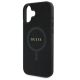 6. Etui Guess Saffiano Classic Logo MagSafe na iPhone 16 - czarne