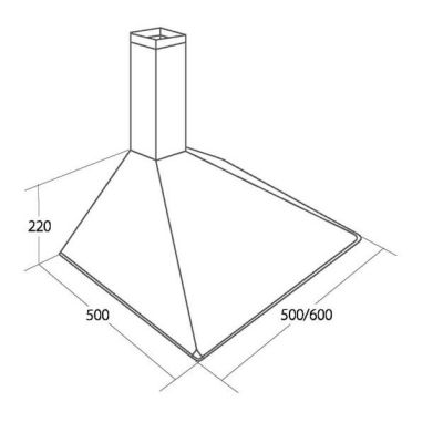 2. Okap kominowy AKPO WK-5 SOFT 60 BIAŁY (600mm; kolor biały)