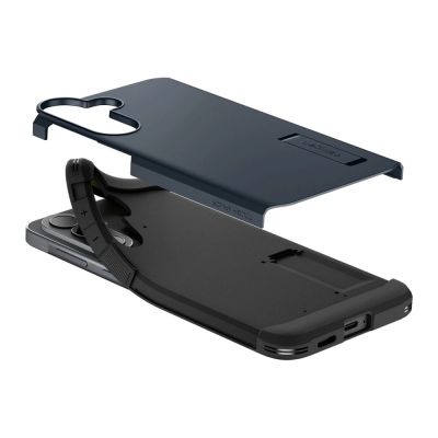 9. Etui Spigen Tough Armor na Samsung Galaxy A57 5G - granatowe