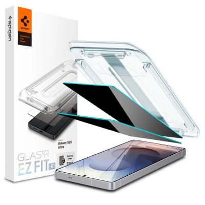 Szkło prywatyzujące Spigen Glas.TR "Ez Fit" Privacy 2-pack na Samsung Galaxy S25 Ultra