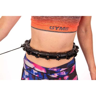 24. HULA HOP Z MASAŻEREM I OBCIĄŻENIEM CZARNY ENERO FIT