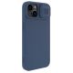 6. Nillkin CamShield Magnetic Silicone Case etui iPhone 14 Plus magnetyczny MagSafe pokrowiec z osłoną na aparat niebieski