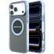 Etui Mercedes AMG IML Transparent Bicolor Block MagSafe na iPhone 18 Pro Max / 17 Pro Max - czarno-niebieskie