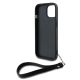 4. Etui DKNY Wrist Strap Stock Logo na iPhone 14 / 15 / 13 - czarne