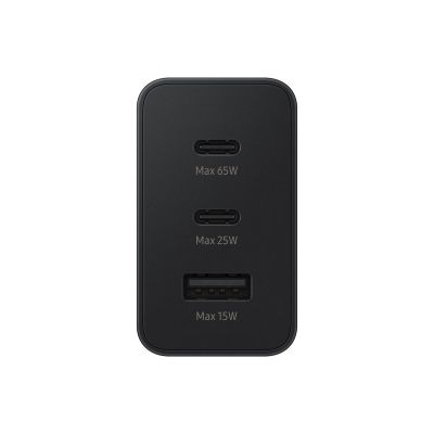 3. Samsung 65W Power Adapter Trio, Black