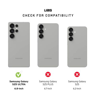 3. Etui Urban Armor Gear Civilian 17,3cm (6.8") (Samsung Galaxy S25 Ultra) Oliwkowy, Pomarańczowy