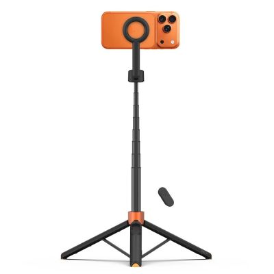 3. Selfie stick Tech-Protect L10S Bluetooth Tripod - czarno-pomarańczowy