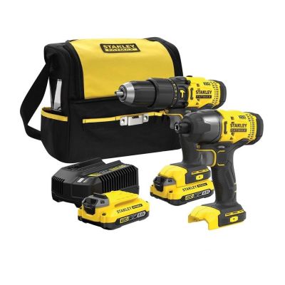 5. STANLEY ZESTAW V20 SFMCK465D2S (SFMCD711+SFMCF800) 2x2,0Ah