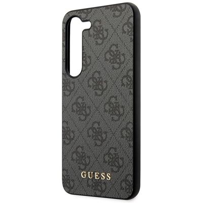6. Etui Guess 4G Metal Gold Logo na Samsung Galaxy S23 - szare
