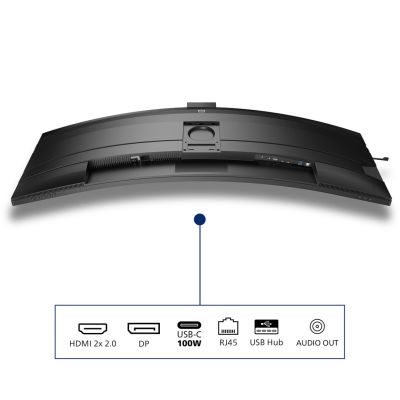 4. Philips 49B2U6903CH/00 monitor komputerowy 124,5 cm (49") 5120 x 1440 px Dual QHD LCD Szary