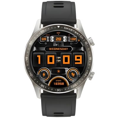 9. Smartwatch Gravity Srebrny 2 Paski GT10-8