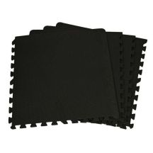 Mata do ćwiczen puzzle EB FIT 60x60x1,0cm 4 szt czarna