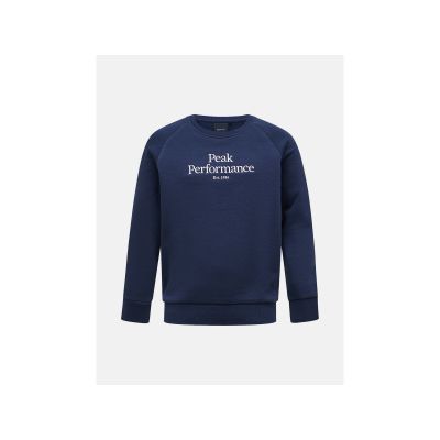 Bluza juniorska Peak Performance Jr Original Crew kolor granatowy
