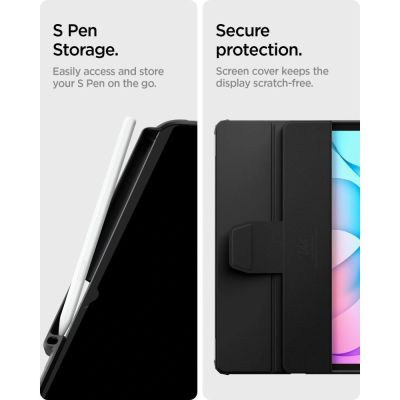 12. Etui Spigen Ultra Hybrid Pro na Samsung Galaxy Tab S12+ - czarne