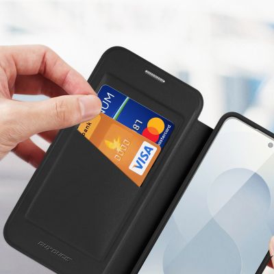 8. Etui Dux Ducis Skin X Pro z portfelem kompatybilne z MagSafe na Samsung Galaxy S26 - czarne