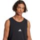 4. Koszulka męska adidas Essentials Small Logo Tank czarna JE8986