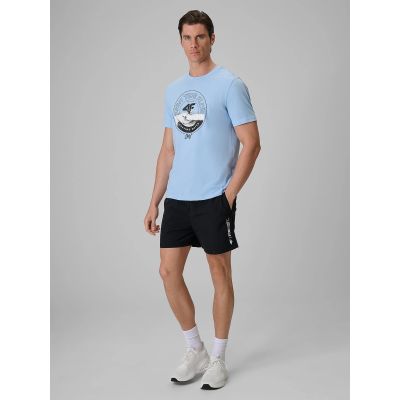 3. T-shirt regular z nadrukiem męski 4F 4FRSS26TTSHM4298-34S