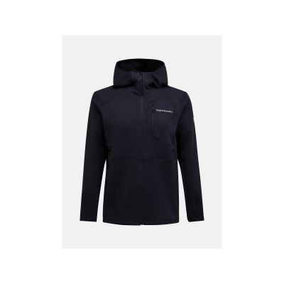 Bluza męska PEAK PERFORMANCE M Trail Polartec Zip Hood kolor czarny