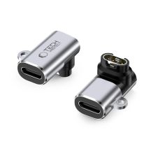 Adapter kątowy Tech-Protect Ultraboost USB-C do zegarka Garmin - szary