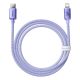 4. Kabel Baseus CAJY000205 Lightning - USB-C PD 20W 480Mb/s 1,2m - fioletowy