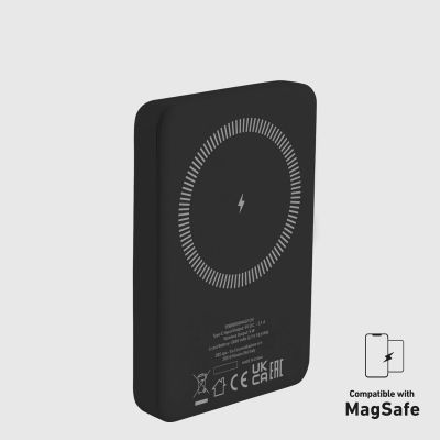 5. Powerbank beprzewodowy SBS TEBB5000MAG1CK 5000 mAh USB-C, kompatybilny z MagSafe - czarny