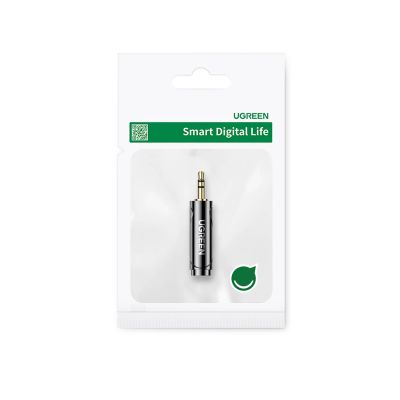 5. Ugreen adapter przejściówka audio z 3.5mm (męski) na 6,35mm mini jack (żeński) szary (AV168)