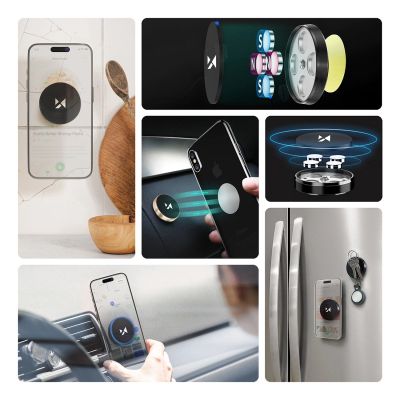 2. Wozinsky samoprzylepny magnetyczny uchwyt samochodowy na deskę rozdzielczą czarny (WMH-02)