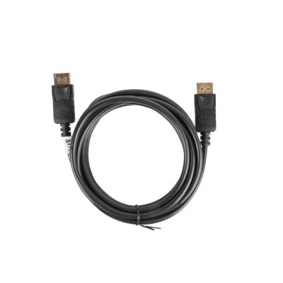 4. Kabel Lanberg CA-DPDP-10CC-0030-BK (DisplayPort M - DisplayPort M; 3m; kolor czarny)
