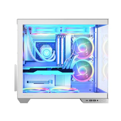 6. MODECOM OBUDOWA VOLCNO PANORAMA APEX ARGB 5F MIDI WHITE