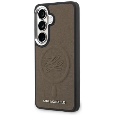 2. Etui Karl Lagerfeld Embossed Ring Initials MagSafe na Samsung Galaxy S26+ - brązowe