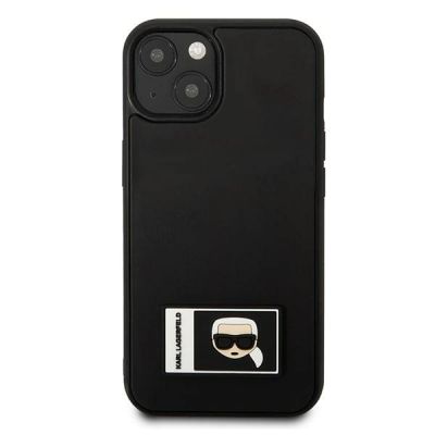 3. Etui Karl Lagerfeld Ikonik Patch na iPhone 13 - czarne