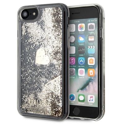 Etui Guess Glitter Charms na iPhone SE 2022 / SE 2020 / 7 / 8 - złote