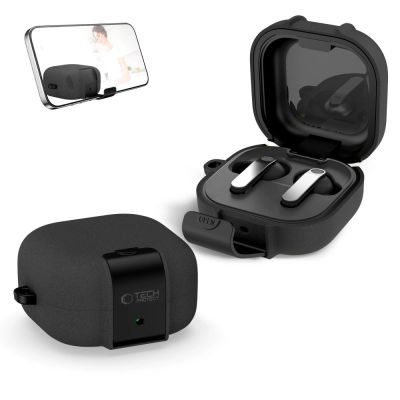3. Etui Tech-Protect Slim Hook na Samsung Galaxy Buds 4 / 4 Pro - czarne