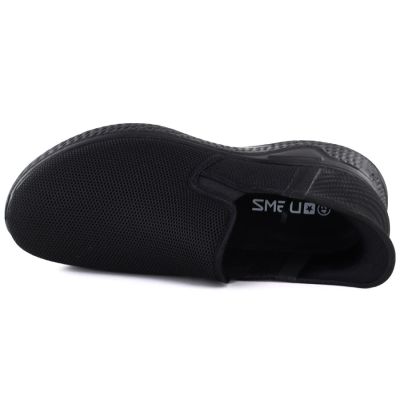 3. Półbuty sportowe męskie tekstylne slip on czarne NEWS  170-M