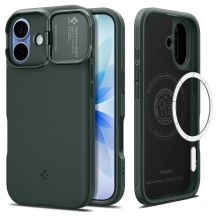 Etui Spigen Optik Armor MagSafe na iPhone 17 - zielone