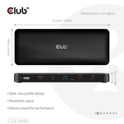 5. Stacja dokująca NB ACC 14IN1/USB-C 150W CSV-2540 CLUB3D