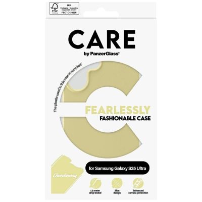 4. Etui CARE by PanzerGlass Fashion do Samsung Galaxy S25 Ultra - zółty