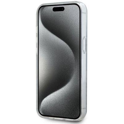 5. Etui DKNY IML Mono & Stripe MagSafe na iPhone 15 / 14 / 13 - czarne