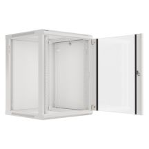 Szafa rack Lanberg WF01-6615-10S (15U; 769mm / 600mm / 600 mm; wisząca; Szklane; 19''; kolor szary)
