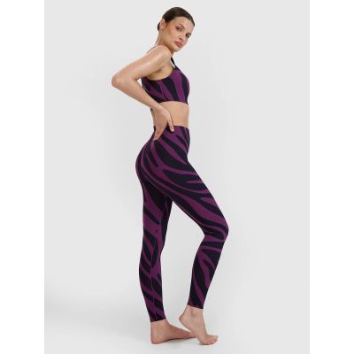 3. Legginsy do jogi i pilatesu szybkoschnące damskie 4F 4FWSS25TFTIF325-50A