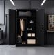 4. Iron Mate Szafa Gospodarcza Metalowa SATURN 185x90x45 Czarna RAL9005