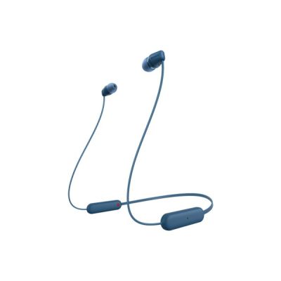 2. Sony WI-C100 Zestaw słuchawkowy Bezprzewodowy Douszny Połączenia/muzyka Bluetooth Niebieski